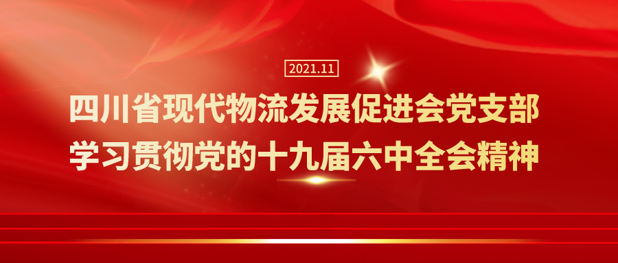 黨建學(xué)習(xí) |四川省現(xiàn)代物流發(fā)展促進(jìn)會黨支部學(xué)習(xí)貫徹黨的十九屆六中全會精神